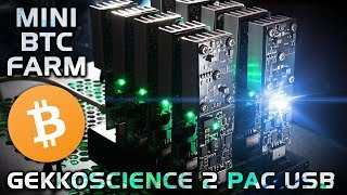 Mini Bitcoin Mining Farm Gekkoscience 2PAC USB SHA256 How to [upl. by Rohclem950]