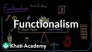 Functionalism  Society and Culture  MCAT  Khan Academy [upl. by Ettevroc]