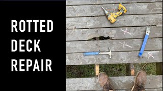 HOW TO replace a rotted deck joist [upl. by Chantal]