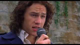 Heath Ledger  Cant Take My Eyes Off You  10 Things I Hate About You Movie [upl. by Edlitam]