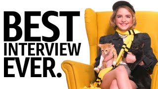 Troop Zero Star Mckenna Grace Has the Best Interview Ever [upl. by Arevle]