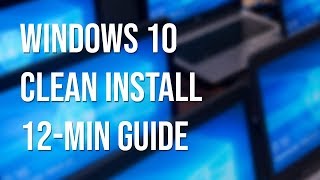 12minute guide Windows 10 fresh install from USB download to new SSDPC [upl. by Akitnahs]