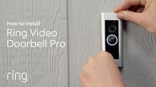 How to Install Ring Video Doorbell Pro  DiY Installation [upl. by Eleynad]