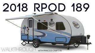 2018 RPOD 189 Travel Trailer Walkthrough with Princess Craft RV [upl. by Namhar161]