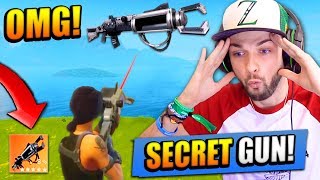 The SECRET GUN in Fortnite Battle Royale Zapatron SNIPER [upl. by Juta]