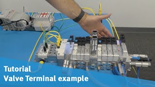 VTSAFCB Valve Terminal example with Pneumatic Safety Functions and EtherNetIP [upl. by Leur293]