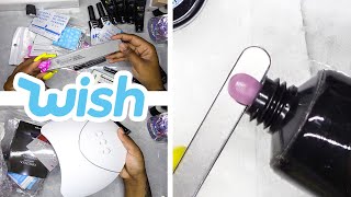 DIY Testing a Polygel Nail Kit from Wish [upl. by Hulton]