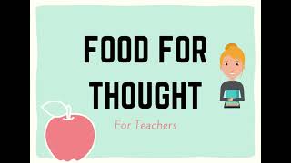 FOOD FOR THOUGHT  By Teacher Ella [upl. by Annek]