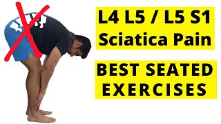 L4 L5  L5 S1 best seated exercises [upl. by Adlitam]