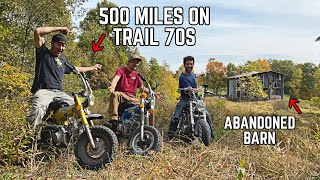 Riding 500 miles on 70’s Honda MINI BIKES to Find Ike’s ABANDONED Mountain Cabin 2020 Fall Special [upl. by Amikan789]