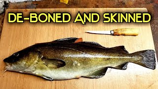 How to Fillet cod [upl. by Anoiek249]