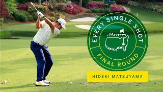 Every Shot From Hideki Matsuyamas Final Round  The Masters [upl. by Auot574]