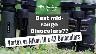 Nikon vs Vortex 10 x 42 Binoculars  The Birding Life [upl. by Millar845]