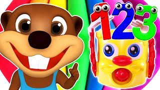 Numbers 123 Songs Collection  Teach Toddlers to Count Learn Colors amp Counting for Kids Children [upl. by Odnama]