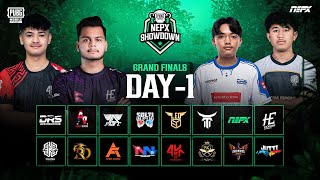 PUBG Mobile NEPX Showdown  Grand Finals Day 1 [upl. by Lorianne]