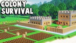 Colony Survival  Fort TOAST  Kingdoms and Castles  Minecraft Colony Survival part 1 [upl. by Safoelc]