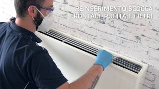 Pulizia e igienizzazione ventilconvettore  fancoil Bi2 [upl. by Coridon]