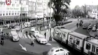 1964 Verkeerschaos in Amsterdam  oude filmbeelden [upl. by Oswald]