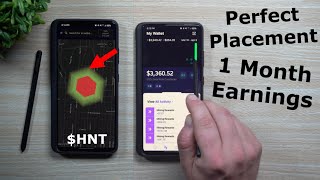 Helium HNT Perfect Miner Placement  How Much I Earned In 1 Month [upl. by Caylor]