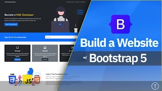 Bootstrap 5 Crash Course  Website Build amp Deploy [upl. by Anirda]