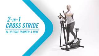 2in1 Cross Stride Elliptical Trainer amp Bike [upl. by Shere]