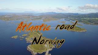 Storseisundet bridge from Atlantic Road Norway 4K [upl. by Nosidam]