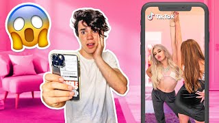 REACTING TO MY GIRLFRIENDS TikToks embarrassing👀💔Jentzen Ramirez [upl. by Simetra]