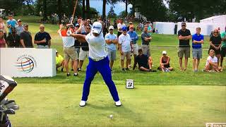 Hideki Matsuyama slow motion swing 330 yard drive [upl. by Eulalee]