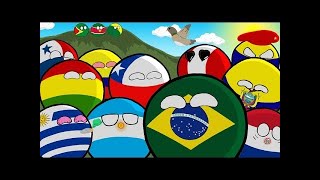 Himno a las américas COUNTRYBALLS Y ANIME [upl. by Haggai]