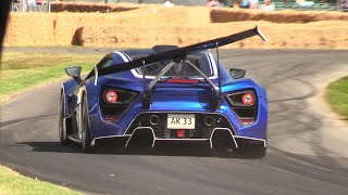 1200HP Zenvo TSRS in Action Active Rear Spoiler Accelerations amp BRUTAL SOUNDS [upl. by Peedsaj]