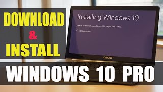 Download amp Install Windows 10 Pro from USB [upl. by Annawot]