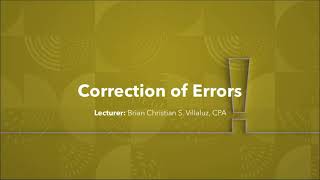 FAR Correction of Errors [upl. by Ynnam943]