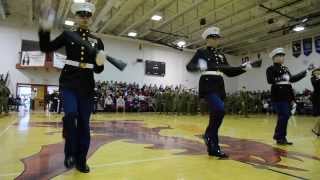 JROTC Marine Corp Drill Team [upl. by Artenal]