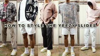 Underrated or Overrated How to style the Yeezy Slides on BodyReview WATCH BEFORE PURCHASING [upl. by Eugatnom298]