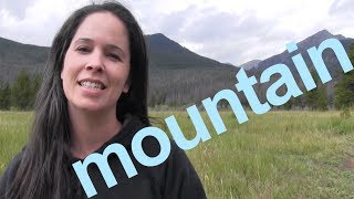 How to Say MOUNTAIN and SENTENCE  American English [upl. by Jocelyn660]