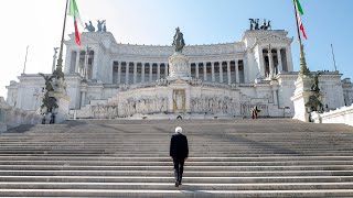 25 Aprile il Presidente Mattarella all’Altare della Patria [upl. by Penn660]