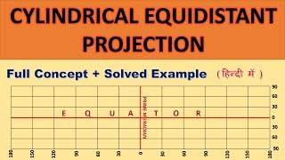 cylindrical equidistant projection [upl. by Herrera]