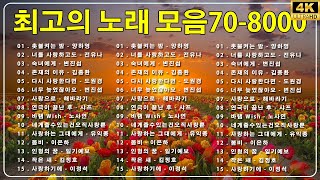 추억으로 떠나는 7080 노래여행  7080노래모음 주옥같은노래 7080노래모음 주옥같은노래  하루 종일 들어도 좋은 7080노래모음 주옥같은노래 [upl. by Aznecniv]