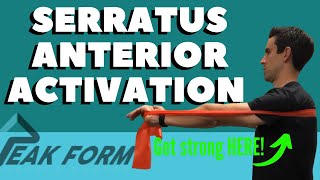 Serratus Anterior Activation Exercises  San Diego Chiropractor [upl. by Nnaitak]