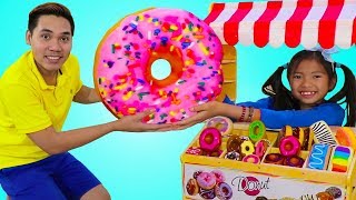 Wendy Pretend Play with Donut Bakery Shop Pretend Food Toys [upl. by Raddatz]