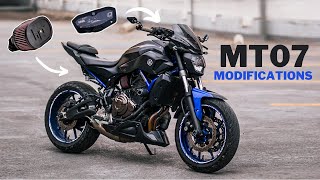 Yamaha MT 07 Modifications [upl. by Westmoreland]