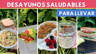 5 desayunos saludables Y FÁCILES PARA LLEVAR  Cocina de Addy [upl. by Lower291]