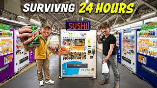 SURVIVING 24 Hours on VENDING MACHINES In TOKYO [upl. by Jilli]