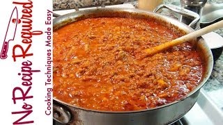 Bolognese Sauce  Spaghetti Sauce  NoRecipeRequiredcom [upl. by Laband875]