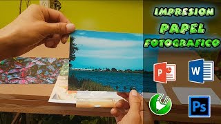 COMO IMPRIMIR EN PAPEL FOTOGRAFICO [upl. by Milurd]