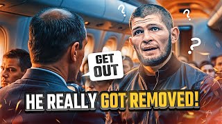 Khabib Nurmagomedov Escorted Off The Plane [upl. by Nabala]