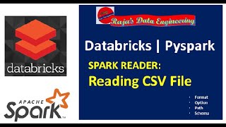 06 Databricks  Pyspark Spark Reader Read CSV File [upl. by Bobker]