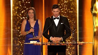 Robert Lewandowski Najlepszym Sportowcem Roku 2020 Wzruszające przemówienie  Gala Mistrzów Sportu [upl. by Uttica]