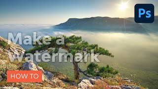 How to Make a Watermark in Photoshop [upl. by Armillda]