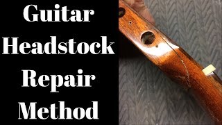 Guitar Headstock Repair Method Beau Hannam Guitars [upl. by Nosnah]